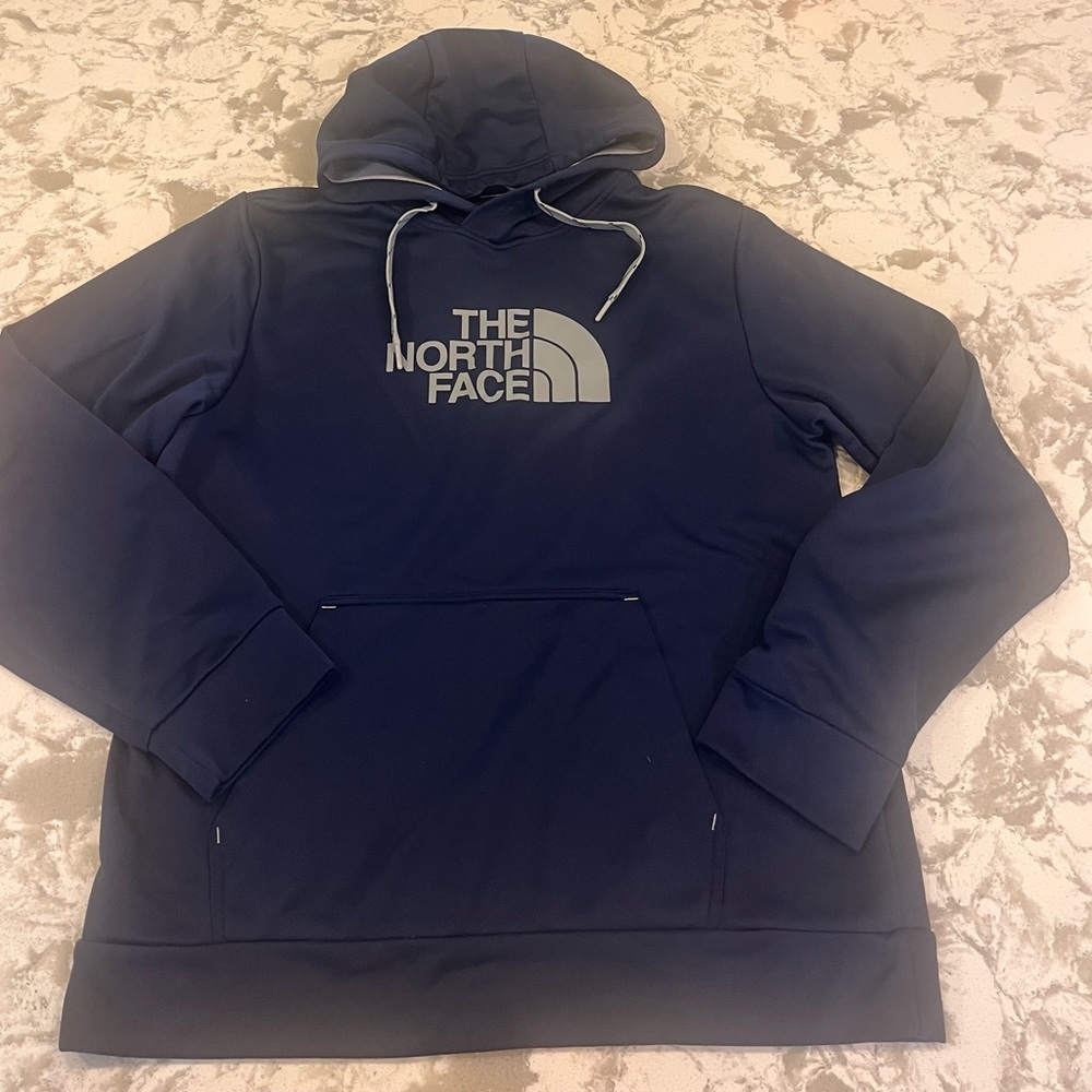 The North Face Half Dome Logo Hoodie Blue/Gray mens large hoodie